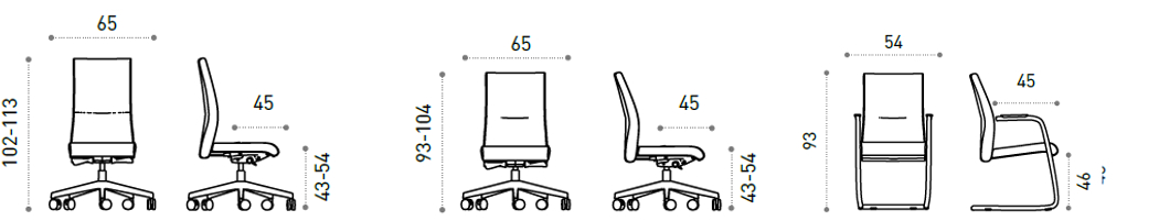 cadeira de escritório executiva alpha alital